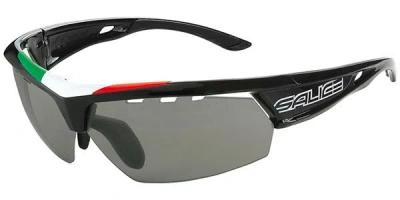 Salice 005 Ita Crx With Grigi Lens Nero/rw Verde Occhiali Da Sole Neri Per Uomo In Black