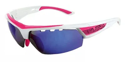 Salice 005 Rw B Bianco-fucsia/rw Blu Men's Sunglasses White Size 72 In Pink