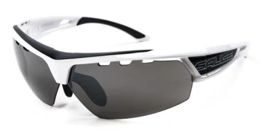 Salice 005 Rw B Bianco-nero/rw Nero Men's Sunglasses White Size 72