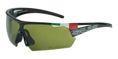 Salice 006 Ita Ir Nero/rw Blu Men's Sunglasses Black Size Standard