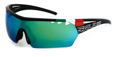 Salice 006 Ita Nero/rw Blu Men's Sunglasses Black Size 137