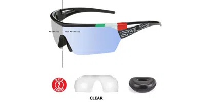 Salice 006 Rwx 180 Cl Men's Sunglasses Black Size 155 In Multi