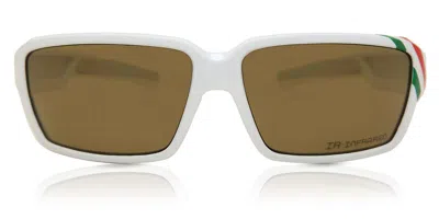 Salice 008 Ita Ir Bianco/rw Blu Occhiali Da Sole Bianchi Per Uomo In White