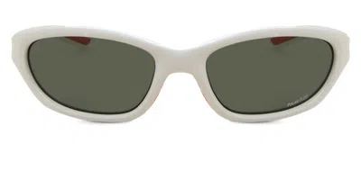 Salice 009 P Bianco/rw Rosso Occhiali Da Sole Bianchi Per Uomo In White