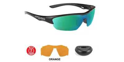 Salice 011 Rw 110 Or Men's Sunglasses Black Size 142