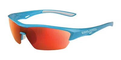 Salice 011 Rwx Turchese/rw Rosso Occhiali Da Sole Blu Per Uomo In Yellow