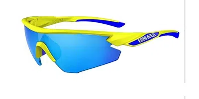 Salice 012 Rw Giallo/rw Blu Occhiali Da Sole Blu Per Uomo In Blue