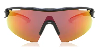 Salice 012 Rw Nero/rw Rosso Occhiali Da Sole Neri Per Uomo In Brown