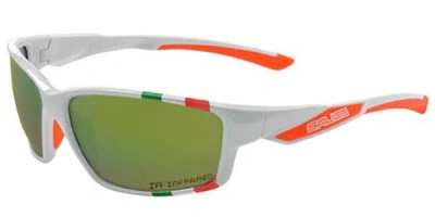 Salice 014 Ita Ir Bianco/rw Verde Men's Sunglasses White Size Standard