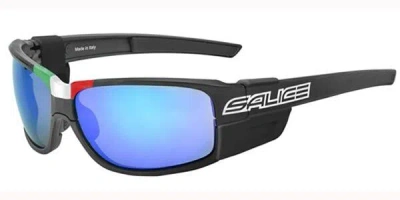 Salice 015 Ita Nero/rw Blu Men's Sunglasses Black Size Standard