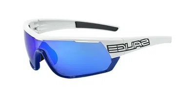 Salice 016 Ita Rwp Bianco/rw Blu Occhiali Da Sole Bianchi Per Uomo In Multi