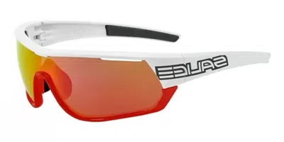 Salice 016 Rw Bianco/rw Rosso Men's Sunglasses White Size 132
