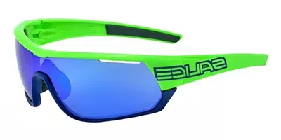 Salice 016 Rw Verde/rw Blu Men's Sunglasses Green Size 134