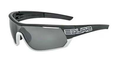 Salice 016 Rwx Nero/rw Nero Occhiali Da Sole Bianchi Per Uomo In Gray