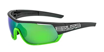 Salice 016 Rwx Nero/rw Verde Occhiali Da Sole Verdi Per Uomo In Green