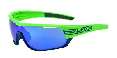 Salice 016 Rwx Verde/rw Blu Occhiali Da Sole Blu Per Uomo In Blue