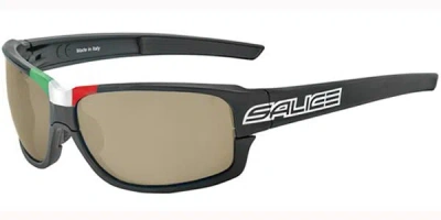 Salice 017 Ita Ir Bkita/49b Men's Sunglasses Black Size Standard
