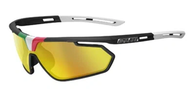 Salice 018 Ita Nero/rw Giallo Men's Sunglasses Black Size Standard
