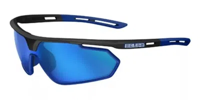 Salice 018 Rw Nero/rw Blu Men's Sunglasses Black Size 137