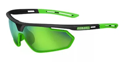 Salice 018 Rw Nero/rw Verde Men's Sunglasses Black Size 137