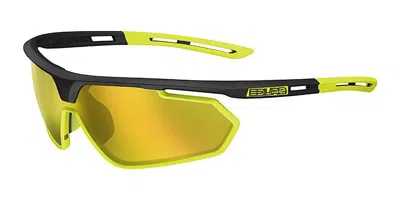 Salice 018 Rwp Nero/rw Giallo Occhiali Da Sole Neri Per Uomo In Yellow