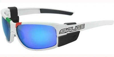 Salice 019 Ita Rwp Polarized Bianco/rw Blu Men's Sunglasses White Size Standard