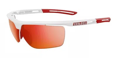 Salice 019 Rwp Polarized Bianco/rw Rosso Men's Sunglasses White Size Standard In Multi