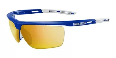 Salice 019 Rwp Polarized Blu/rw Giallo Men's Sunglasses Blue Size Standard In Multi