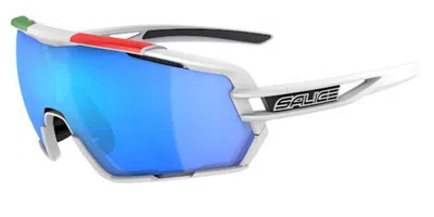 Salice 020 Ita Rwp Polarized Bianco/rw Blu Men's Sunglasses White Size Standard