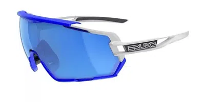Salice 020 Rwp Polarized Bianco/rw Blu Men's Sunglasses Blue Size Standard In Multi