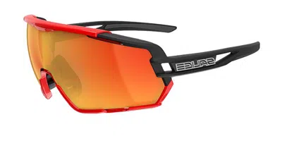 Salice 020 Rwx Nero/rw Rosso Occhiali Da Sole Rossi Per Uomo In Yellow