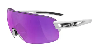 Salice 021 Rwx Bianco/rw Viola Occhiali Da Sole Bianchi Per Uomo In Purple