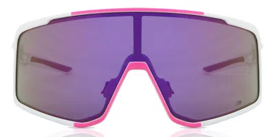 Salice 022 Rw Bianco/rw Viola Occhiali Da Sole Bianchi Per Uomo In Purple