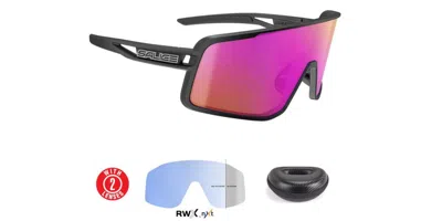 Salice 022 Rwx 036 Rw Pur Men's Sunglasses Black Size Standard In Multi