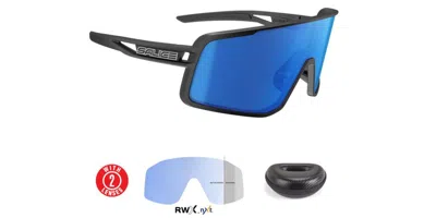 Salice 022 Rwx 037 Rw Blu Men's Sunglasses Black Size Standard In Multi