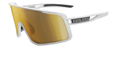 Salice 022 Rwx Bianco/rw Oro Occhiali Da Sole Bianchi Per Uomo In White