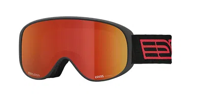 Salice 100 Darwf Nero/rw Rosso Occhiali Da Sole Neri Per Uomo In Transparent