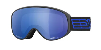 Salice 101 Tech Polarized Nero/rw Blu Occhiali Da Sole Neri Per Uomo In Blue