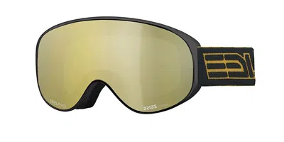 Salice 101 Tech Polarized Nero/rw Oro Occhiali Da Sole Neri Per Uomo In Black