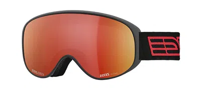 Salice 101 Tech Polarized Nero/rw Rosso Occhiali Da Sole Neri Per Uomo In Transparent