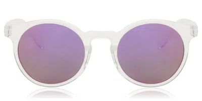 Salice 38 Rw Cristallo/rw Viola Occhiali Da Sole Chiari Per Uomo In Purple