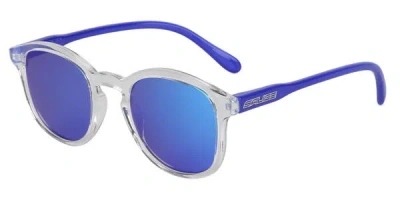 Salice 39 Rw Cristallo/rw Blu Men's Sunglasses Clear Size Standard In Transparent