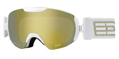 Salice 604 Darwf Bianco/rw Oro Occhiali Da Sole Bianchi Per Uomo In White