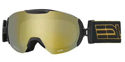 Salice 604 Tech Polarized Nero/rw Oro Occhiali Da Sole Neri Per Uomo In Black