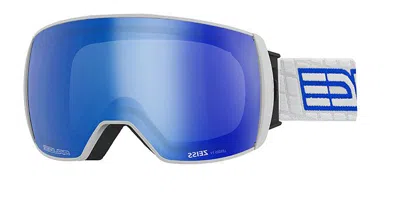 Salice 605 Tech Polarized Bianco/rw Blu Occhiali Da Sole Bianchi Per Uomo In Blue