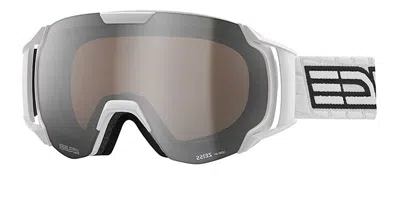 Salice 619 Darwf Bianco/rw Argento Occhiali Da Sole Bianchi Per Uomo In White