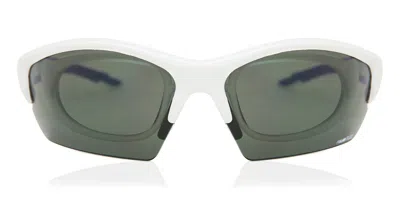 Salice 838 P Polarized Bianco/rw Blu Occhiali Da Sole Bianchi Per Uomo In Black