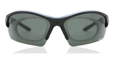 Salice 838 P Polarized Nero/rw Blu Occhiali Da Sole Neri Per Uomo In Black
