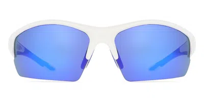 Salice 838 Rw Bianco/rw Blu Occhiali Da Sole Bianchi Per Uomo In Multi