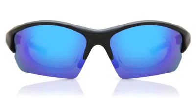 Salice 838 Rw Nero/rw Idro Blu Occhiali Da Sole Neri Per Uomo In Blue